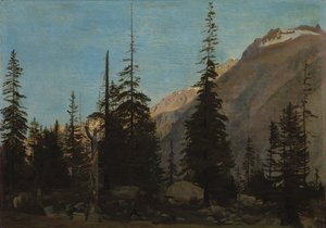 Paisaje alpino: La Handegg, Suiza de Jean Leon Gerome