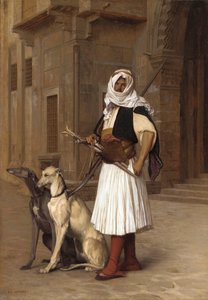 Anaute con dos perros whippets, 1867