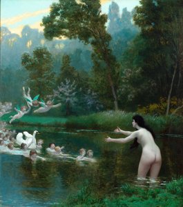 Leda y el Cisne de Jean Leon Gerome