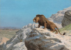 León en la Vigilia de Jean Leon Gerome