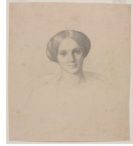 retrato, cabeza, de, un, mujer de Jean Leon Gerome
