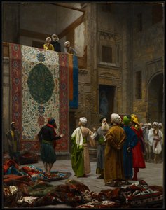 El comerciante de alfombras, c.1887 de Jean Leon Gerome