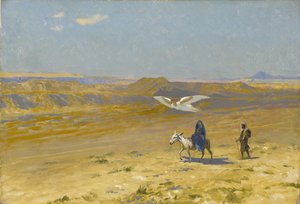 La Huida a Egipto, 1890s de Jean Leon Gerome