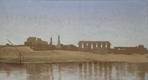 Vista del Nilo en Luxor, 1857 de Jean Leon Gerome