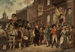 La inauguración de Washington en Filadelfia, c.1930 de Jean Leon Gerome Ferris