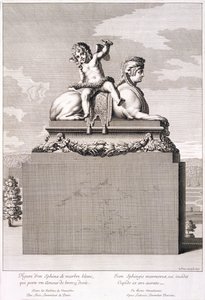 Figura de una esfinge en Versalles