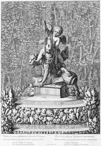 Fuente con el Genio de la Riqueza, Versalles de Jean Lepautre