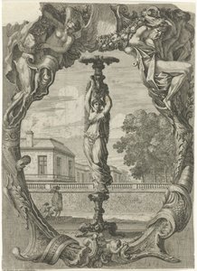 porta vela Portavelas en marcos ornamentales (título de la serie) de Jean Lepautre