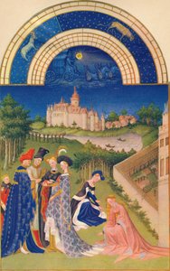 Abril - el Château de Dourdan de Jean Limbourg
