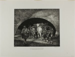 Entrance to the Adelphi Wharf, lámina 11 de Various Subjects Drawn from Life and on Stone (The English Suite) de Jean Louis André Théodore Géricault