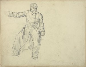 Estudio de un artillero de Jean Louis André Théodore Géricault