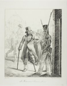 Centinela suizo en el Louvre de Jean Louis André Théodore Géricault