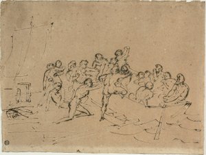 El rescate de los supervivientes de la Balsa de la Medusa de Jean Louis André Théodore Géricault