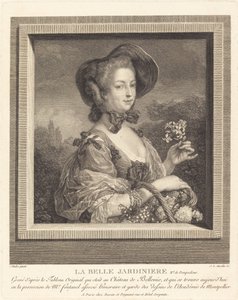 La marquesa de Pompadour como bella jardinera de Jean Louis Anselin after Carle Van Loo
