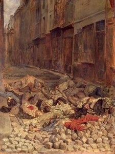 Barricada en la calle de la Mortellerie, junio de 1848 (Memoria de la Guerra Civil) 1849 (óleo sobre lienzo) de Jean Louis Ernest Meissonier