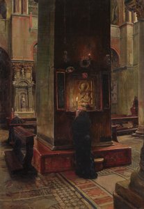 La Madonna del Bacio en San Marco, Venecia de Jean Louis Ernest Meissonier