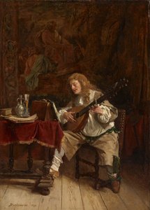 El músico, 1859 de Jean Louis Ernest Meissonier