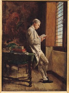 El lector de blanco, 1857
