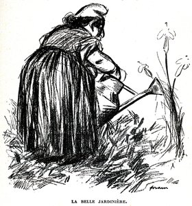 Dibujo antisemita publicado antes de 1900 en el periódico "Psst...!" de Jean Louis Forain