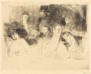 En la mesa de juego (primera placa) de Jean Louis Forain