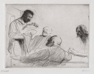 Antes de la cena en Emaús de Jean Louis Forain
