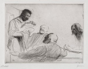Antes de la comida en Emaús de Jean Louis Forain