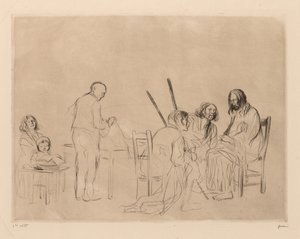 Antes de la cena en Emaús de Jean Louis Forain