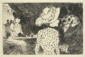 Cafe Scene (descriptivo) de Jean Louis Forain