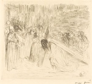 Cristo llevando la cruz (quinta placa)
