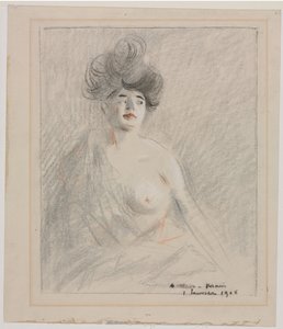 Cortesana (recto) de Jean Louis Forain