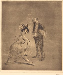 Bailarina y Jefe de Meseros de Jean Louis Forain