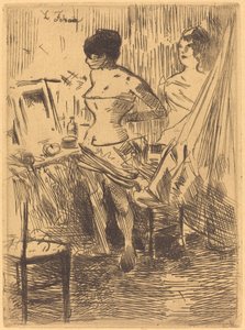 Bailarines en su Vestidor de Jean Louis Forain