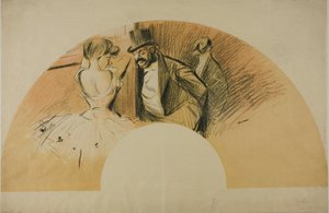 Abanico para el Baile de Gavarni de Jean Louis Forain
