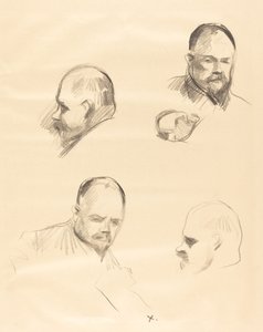 Cuatro bocetos de Ambroise Vollard de Jean Louis Forain