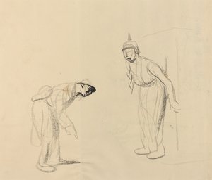 Escondiendo los louis (verso) de Jean Louis Forain