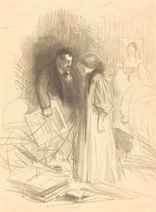"No me atrevo a bajarlos... le dolería demasiado." de Jean Louis Forain