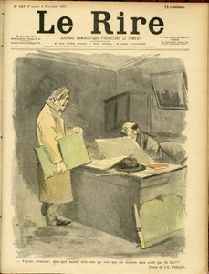 Ilustración de Jean-Louis Forain (1852-1931) para la portada de Le Rire de Jean Louis Forain