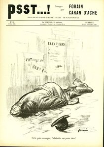 Ilustración en Psst...! de Jean Louis Forain