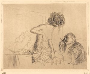 En una habitación privada (primera placa) de Jean Louis Forain