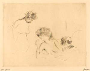 En una habitación privada (tercera placa) de Jean Louis Forain