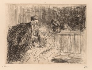 El abogado hablando con el acusado de Jean Louis Forain