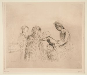 virgen y niños de Jean Louis Forain