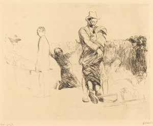 Lourdes, transporte del paralítico de Jean Louis Forain