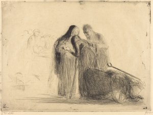 Lourdes, el paralítico (segunda placa) de Jean Louis Forain