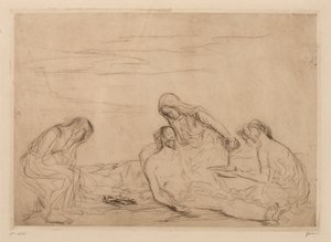 Piedad (tercera placa) de Jean Louis Forain