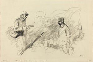 Poilu Reconociendo a Soldado Alemán de Jean Louis Forain