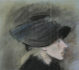 Retrato de la cantante de cabaret Valéry Roumy