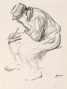 Prisionero de guerra escribiendo una carta de Jean Louis Forain