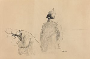 Soldado Prusiano y Civiles de Jean Louis Forain