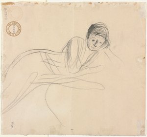 Mujer reclinada (verso), 1915 de Jean Louis Forain